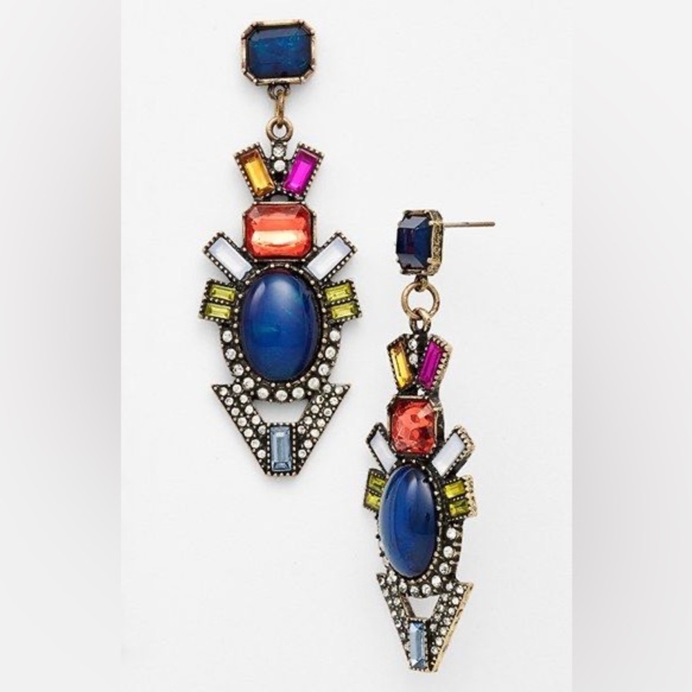 BAUBLE BAR 'Deco Drama' Mixed Stone Drop Earrings‎